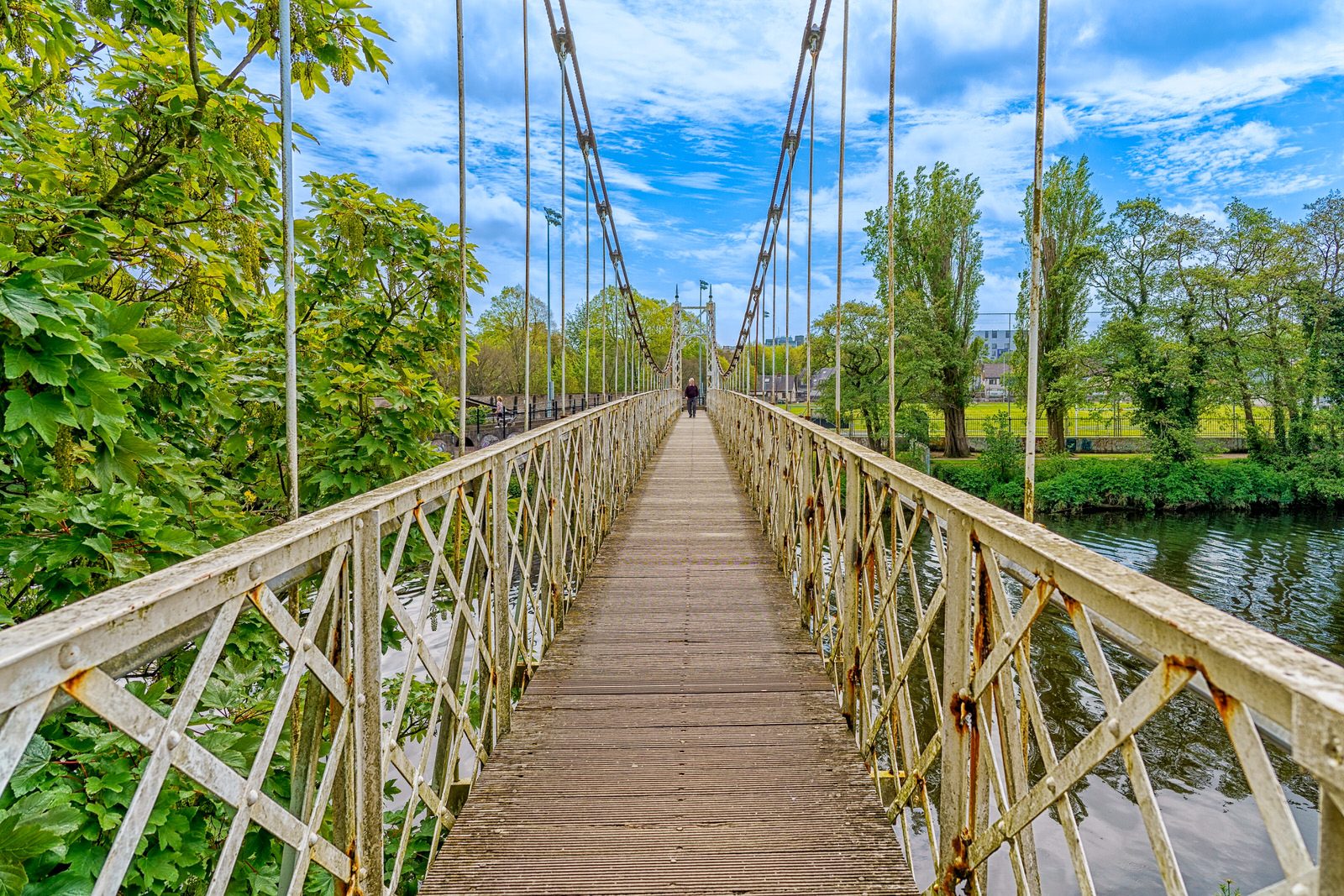 PHOTOGRAPHED IN MAY 2019 NOT LONG BEFORE IT WAS REPAIRED AND RESTORED [DALY'S BRIDGE BUT LOCALLY IT IS THE SHAKEY BRIDGE]-224585-1