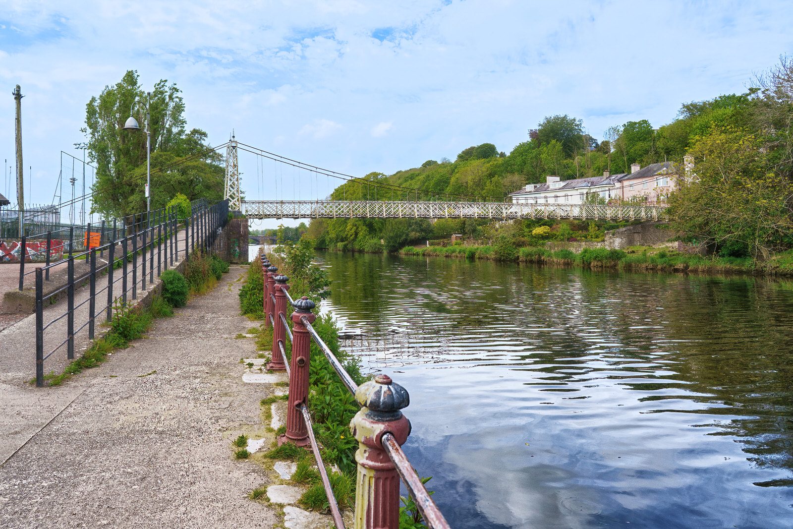 PHOTOGRAPHED IN MAY 2019 NOT LONG BEFORE IT WAS REPAIRED AND RESTORED [DALY'S BRIDGE BUT LOCALLY IT IS THE SHAKEY BRIDGE]-224589-1