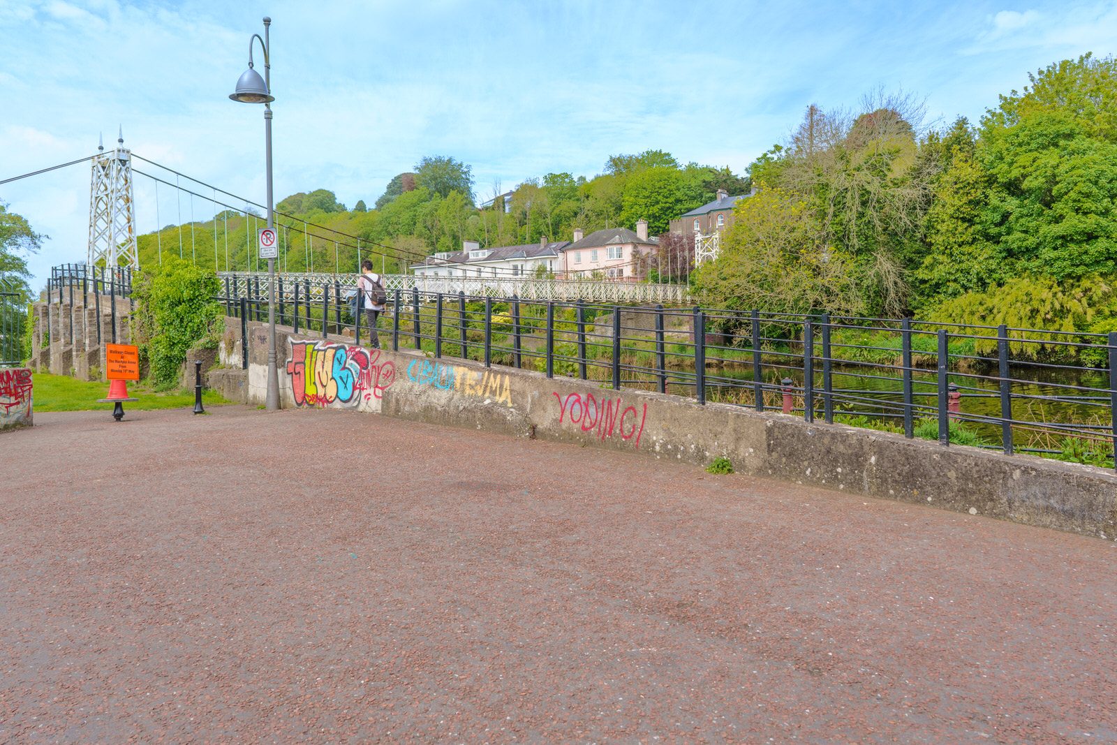 PHOTOGRAPHED IN MAY 2019 NOT LONG BEFORE IT WAS REPAIRED AND RESTORED [DALY'S BRIDGE BUT LOCALLY IT IS THE SHAKEY BRIDGE]-224590-1