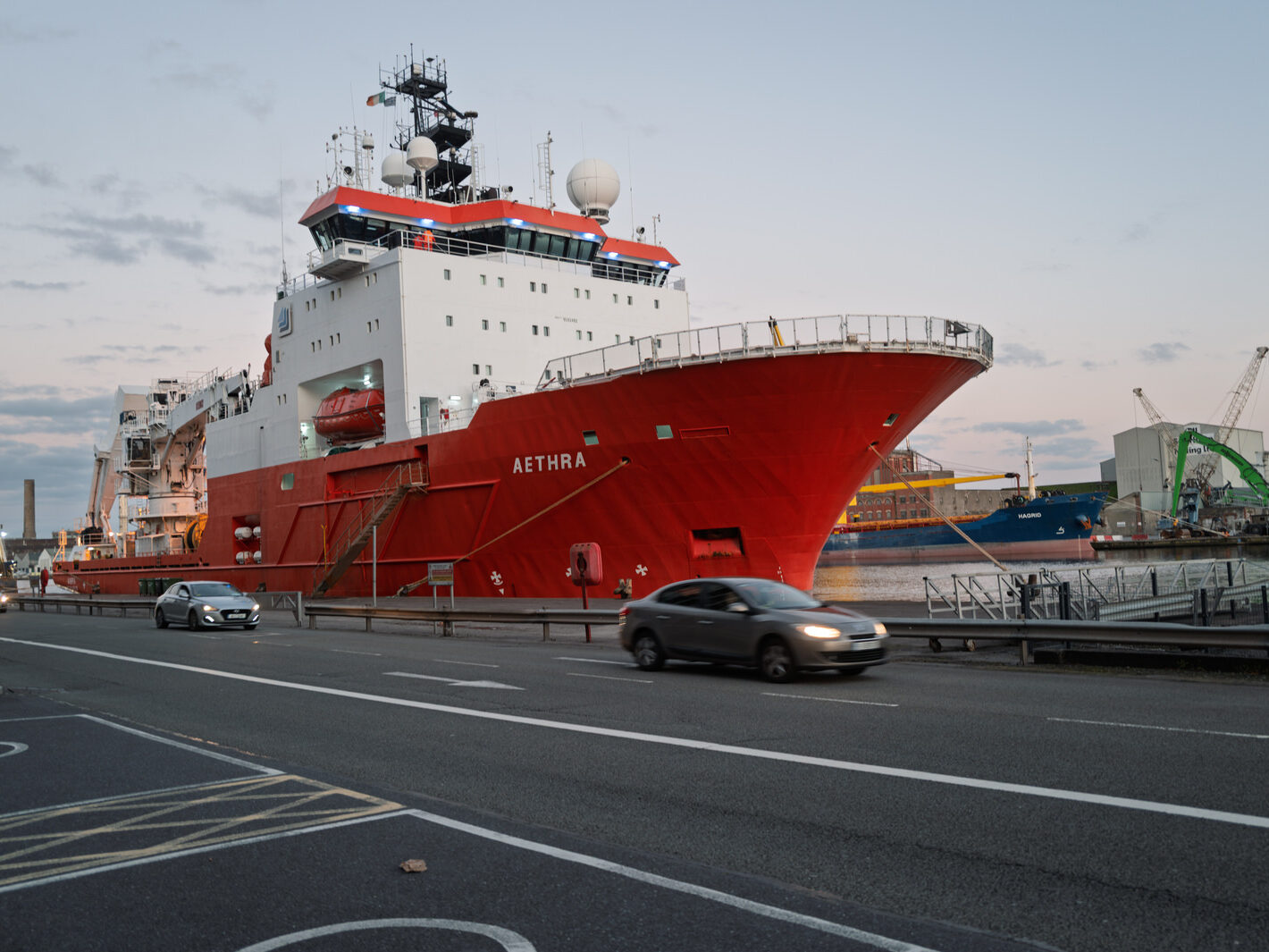 AETHRA (IMO 9181481) DOCKED ON THE RIVER LEE IN CORK CITY [NEXT TO THE TRAIN STATION]-256964-1