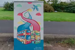 CITY TRIPPING BY ELLEN WEBB [PAINT-A-BOX STREET ART AT CONQUER HILL ROAD IN CLONTARF]-244405-1