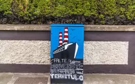 STREET ART 2017 - PAINTED CABINET AT ALFI BYRNE ROAD CLONTARF [WELCOME - FAILTE]-244447-1