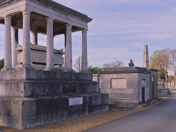 CUSACK VAULT The vault was built for James William Cusack, a renowned surgeon of his time. He served as president of the Royal...