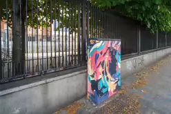 PAINT-A-BOX STREET ART BY CAIZ ON BOLTON STREET [PHOTOGRAPHED IN JUNE 2017]-237589-1