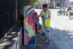 PAINT-A-BOX STREET ART BY CAIZ ON BOLTON STREET [PHOTOGRAPHED IN JUNE 2017]-237593-1