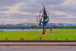 WIND SAIL SCULPTURE BY EAMON O’DOHERTY [ALFIE BYRNE ROAD CLONTARF]-244442-1