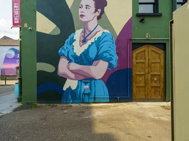 CONSTANCE SMITH MURAL Born in 1928, Smith became a renowned actress, gracing the silver screen in numerous films throughout the 1950s.