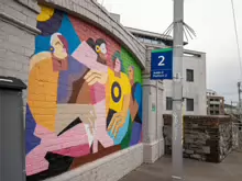 MURALS BY CLAIRE PROUVOST AT TARA STREET DART STATION [HALLOWEEN 2024]-244275-1