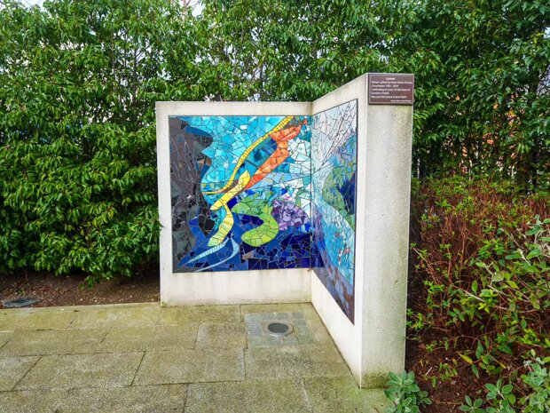 MURAL BY LAURA O'HAGAN O'Hagan, inspired by a desire to provide comfort during challenging times, initially sketched "Lumen" with this guiding...
