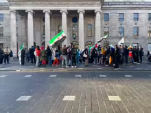 ON THE 8 OF DECEMBER I WALKED ALONG O'CONNELL STREET [AND WAS SURPRISED TO SEE A GROUP OF SYRIANS CELEBRATING THE FALL OF THE ASSAD REGIME]-245217-1