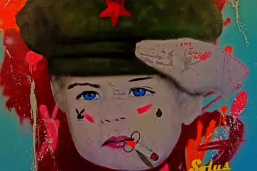 STREET ART AT CRAMPTON COURT IN TEMPLE BAR[ PHOTOGRAPHED 2014]-235096-1