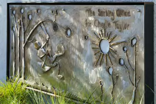 A PLAQUE AT THE SORTING OFFICE BUILDING [FOR CHARLIE TAYLOR]-232411-1