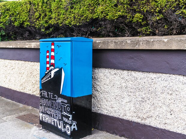 ARTIST UNKNOWN I stumbled upon this lovely painted cabinet in Clontarf, and it turns out there's a story behind it! A local gentleman...