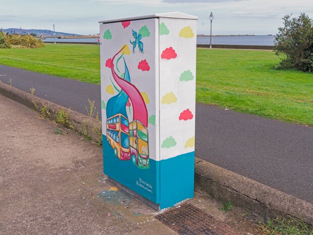BY ELLEN WEBB As a traveller of public transport daily, I would love to see this artwork in a place that many buses pass by