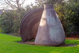 THIS UNTITLED SCULPTURE EXPLORES THE FORM OF A GLASS FLASK [BY TONY CRAGG]-247751-1