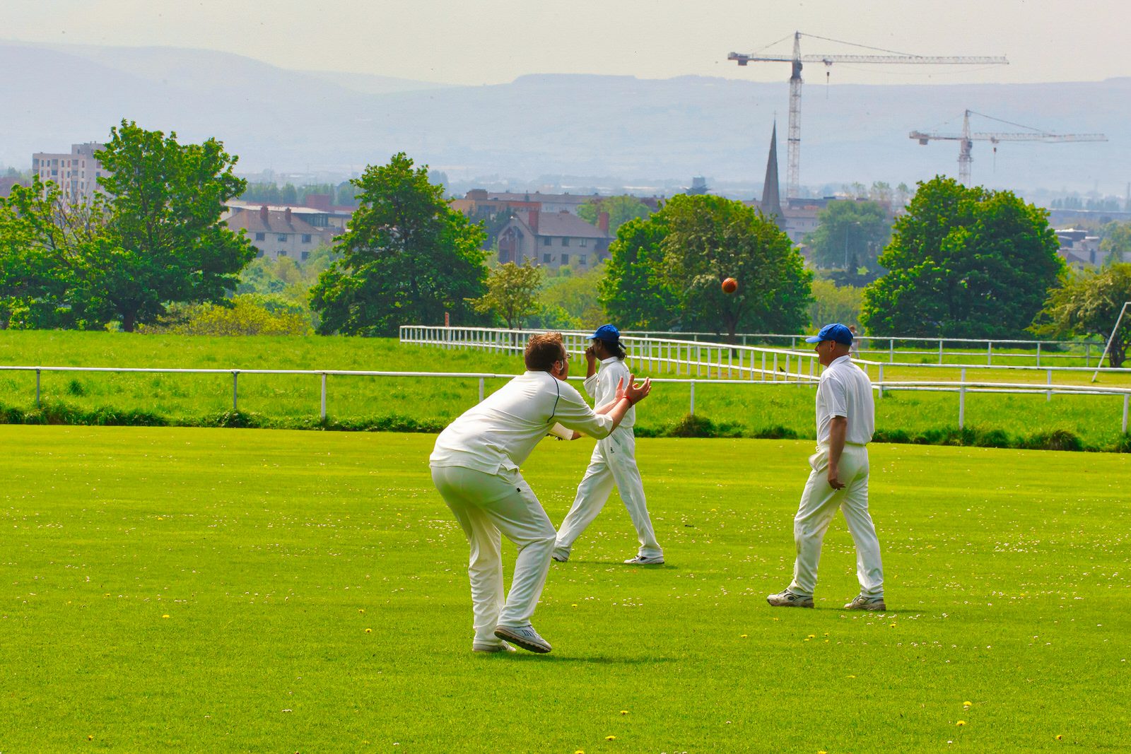 TWO CRICKET CLUBS IN PHOENIX PARK NEAR THE WELLINGTON MONUMENT 005