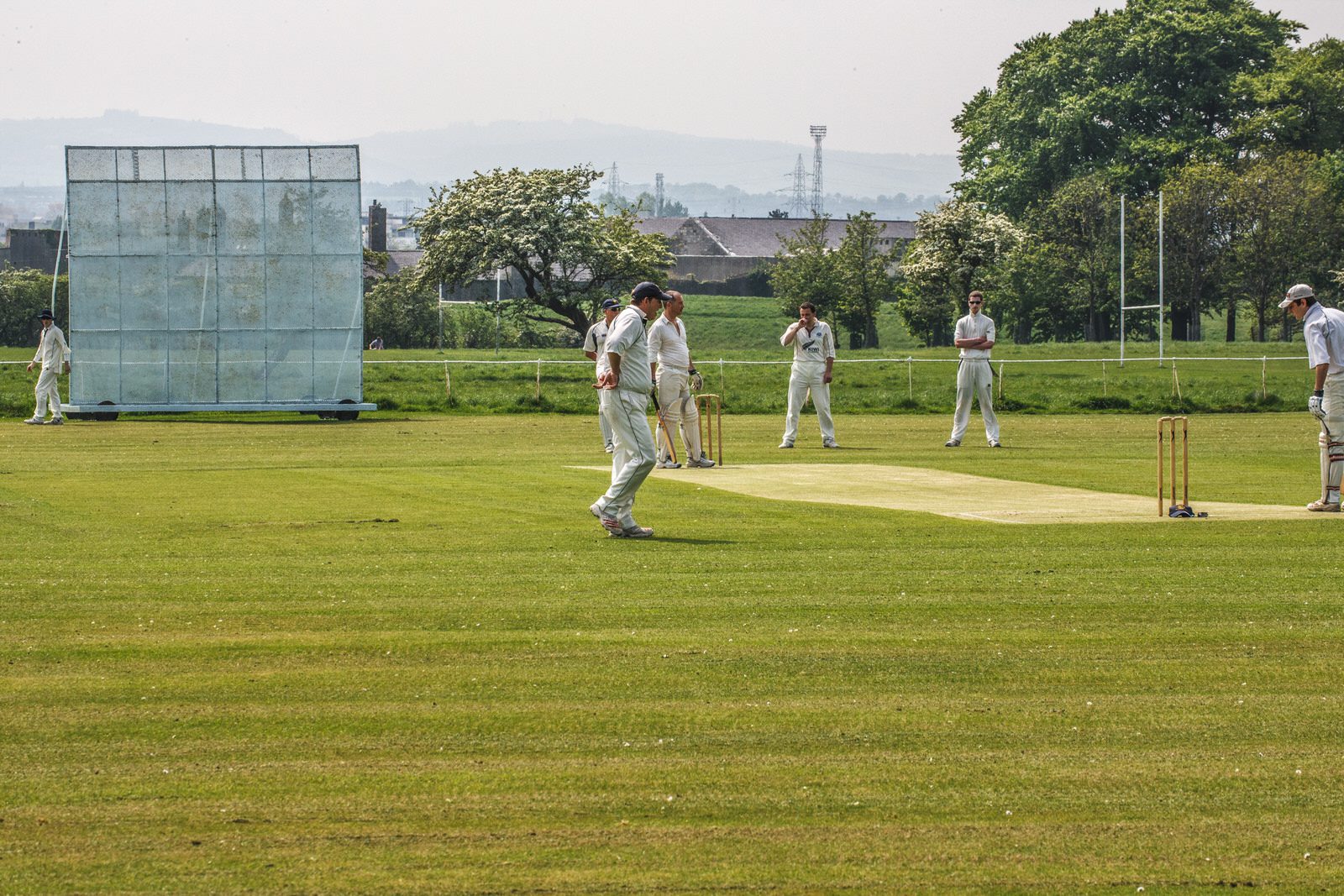 TWO CRICKET CLUBS IN PHOENIX PARK NEAR THE WELLINGTON MONUMENT 016