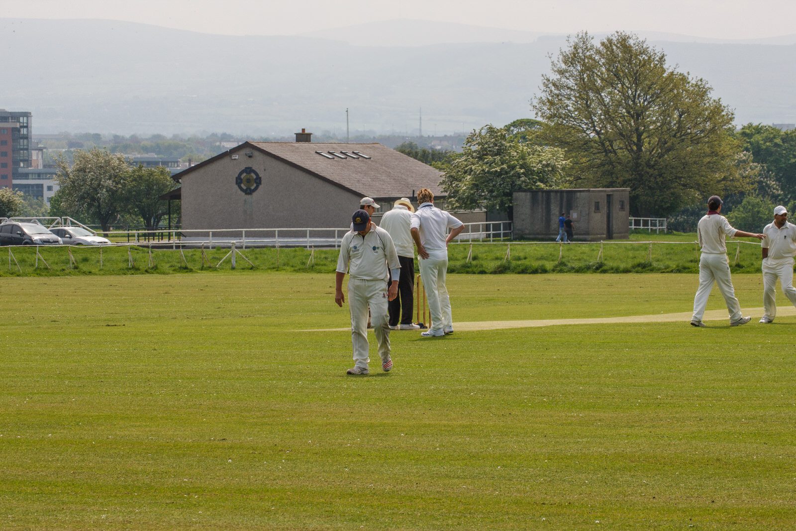 TWO CRICKET CLUBS IN PHOENIX PARK NEAR THE WELLINGTON MONUMENT 024