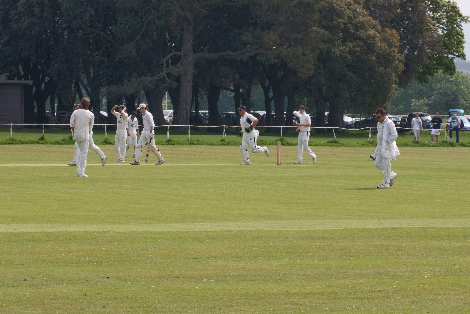 TWO CRICKET CLUBS IN PHOENIX PARK NEAR THE WELLINGTON MONUMENT 031