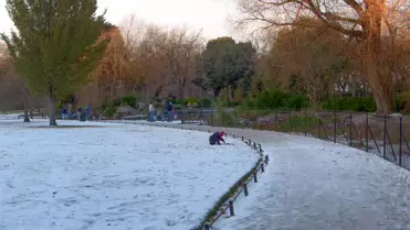 THE GROUND WAS COVERED IN SNOW WHEN I VISITED ST STEPHEN'S GREEN IN NOVEMBER 27 2010 [LEGACY PHOTO COLLECTIONS]-244886-1