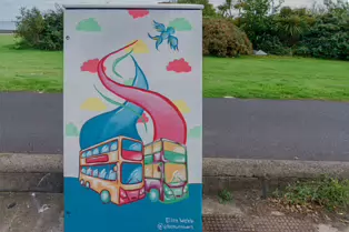 CITY TRIPPING BY ELLEN WEBB [PAINT-A-BOX STREET ART AT CONQUER HILL ROAD IN CLONTARF]-244405-1