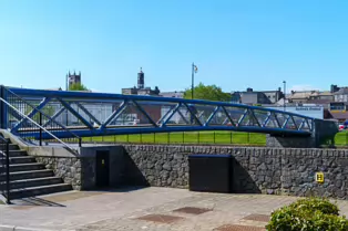 THE LADY DESART PEDESTRIAN AND CYCLE BRIDGE [ACROSS THE RIVER NORE IN THE CITY OF KILKENNY]-245453-1
