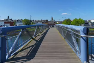 THE LADY DESART PEDESTRIAN AND CYCLE BRIDGE [ACROSS THE RIVER NORE IN THE CITY OF KILKENNY]-245455-1