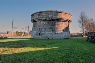 THE MARTELLO TOWER AND THE FOOTBRIDGE [IN WILLIAMSTOWN THE VILLAGE THAT WAS MOVED]-246313-1