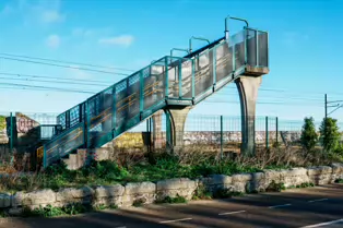 THE MARTELLO TOWER AND THE FOOTBRIDGE [IN WILLIAMSTOWN THE VILLAGE THAT WAS MOVED]-246318-1