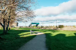 THE MARTELLO TOWER AND THE FOOTBRIDGE [IN WILLIAMSTOWN THE VILLAGE THAT WAS MOVED]-246320-1