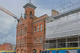 DORSET STREET FIRE STATION LOOKS A BIT ISOLATED [THE GOOD NEWS IS THAT IT HAS BEEN PRESERVED]-253272-1