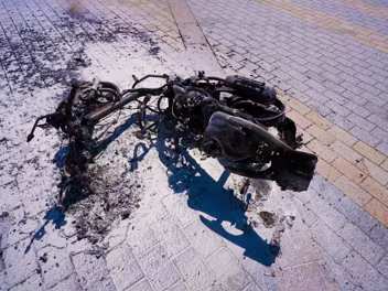 MOTORBIKE DESTROYED BY FIRE On 9th July 2025, I observed a completely destroyed, burnt-out motorbike on the TU Grangegorman campus, a mere two or...