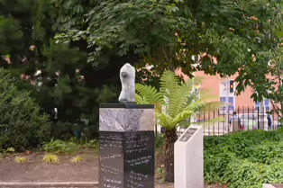 OSCAR ON A ROCK [MERRION SQUARE JUNE 2025]--253286-1