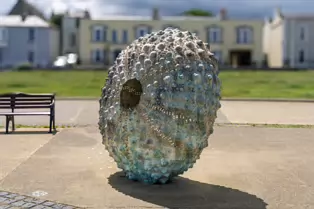 MOTHERSHIP HAS BECOME A DUN LAOGHAIRE ICON [SCULPTURE OF A SEA URCHIN BY RACHEL JOYNT]-253505-1