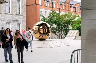 SPHERE WITHIN SPHERE AT THE EAVAN BOLAND LIBRARY [TRINITY COLLEGE DUBLIN]-253329-1