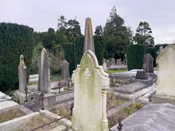 DEANSGRANGE CEMETERY Deansgrange Cemetery, located in the Dublin suburb of Deansgrange, Dún Laoghaire–Rathdown, is a large Victorian cemetery...