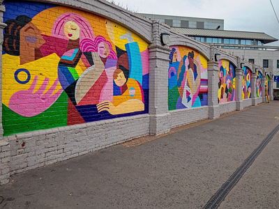 MURALS BY CLAIRE PROUVOST AT TARA STREET DART STATION [HALLOWEEN 2024]-244270-1