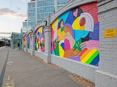 MURALS BY CLAIRE PROUVOST AT TARA STREET DART STATION [HALLOWEEN 2024]-244278-1