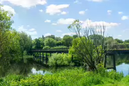 THE BLACK BLACK BRIDGE AT PLASSEY [WAS DERELICT WHEN I FIRST PHOTOGRAPHED IT]-233875-1