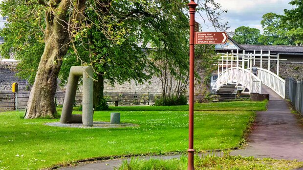 SYLVESTER O'HALLORAN FOOTBRIDGE The Sylvester O'Halloran Footbridge, spanning the Abbey River in Limerick, Ireland, is more than just a pedestrian...