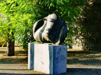 WAVE FORM SCULPTURE 2021 When I photographed this sculpture in 2021 it was in very poor condition and I was unable to determine the name of the...