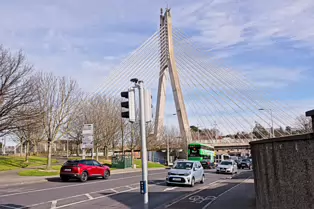 DUNDRUM LUAS TRAM STOP AND THE WILLIAM DARGAN SUSPENSION BRIDGE [4 MARCH 2025]-248359-1