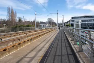 DUNDRUM LUAS TRAM STOP AND THE WILLIAM DARGAN SUSPENSION BRIDGE [4 MARCH 2025]-248369-1