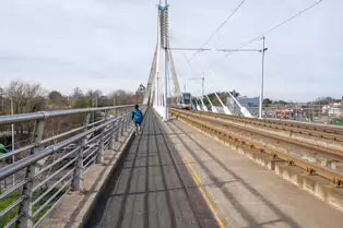 DUNDRUM LUAS TRAM STOP AND THE WILLIAM DARGAN SUSPENSION BRIDGE [4 MARCH 2025]-248370-1