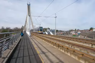 DUNDRUM LUAS TRAM STOP AND THE WILLIAM DARGAN SUSPENSION BRIDGE [4 MARCH 2025]-248371-1