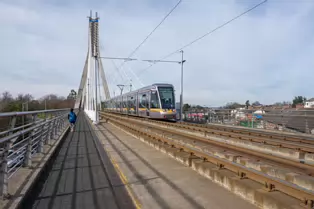 DUNDRUM LUAS TRAM STOP AND THE WILLIAM DARGAN SUSPENSION BRIDGE [4 MARCH 2025]-248372-1