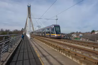 DUNDRUM LUAS TRAM STOP AND THE WILLIAM DARGAN SUSPENSION BRIDGE [4 MARCH 2025]-248373-1