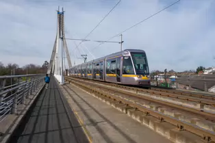 DUNDRUM LUAS TRAM STOP AND THE WILLIAM DARGAN SUSPENSION BRIDGE [4 MARCH 2025]-248374-1