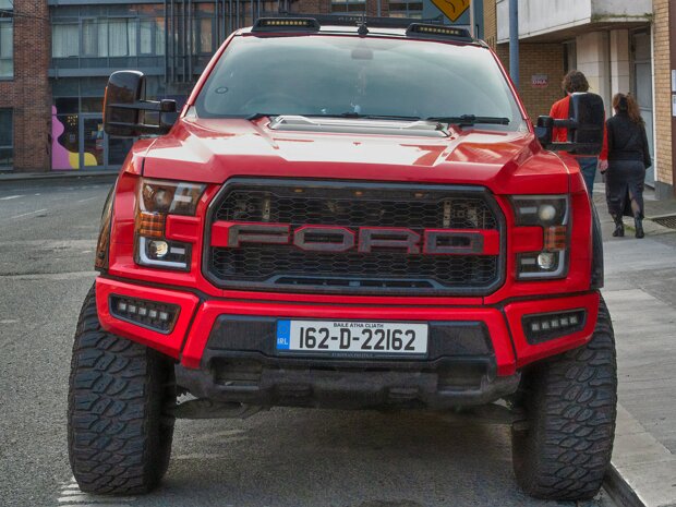 LARGE RED FORD