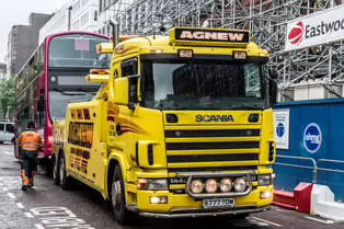 A BELFAST BUS NEEDING REPAIR [TRANSLINK METRO]-235360-1